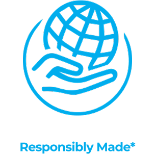 A responsibly made logo  